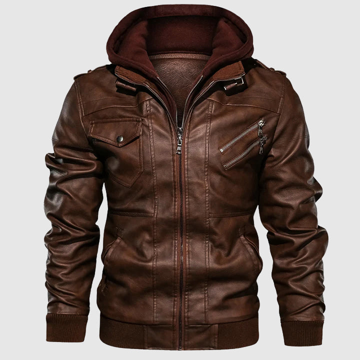 Beckett | Windshield Biker Leather Jacket