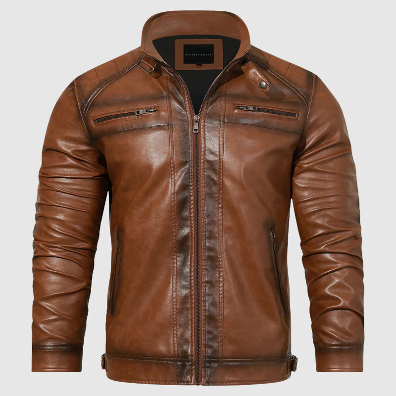 Beckett | Vintage Brown Leather Jacket