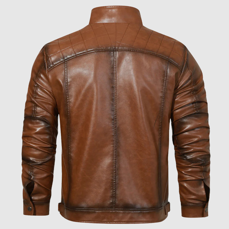 Beckett | Vintage Brown Leather Jacket